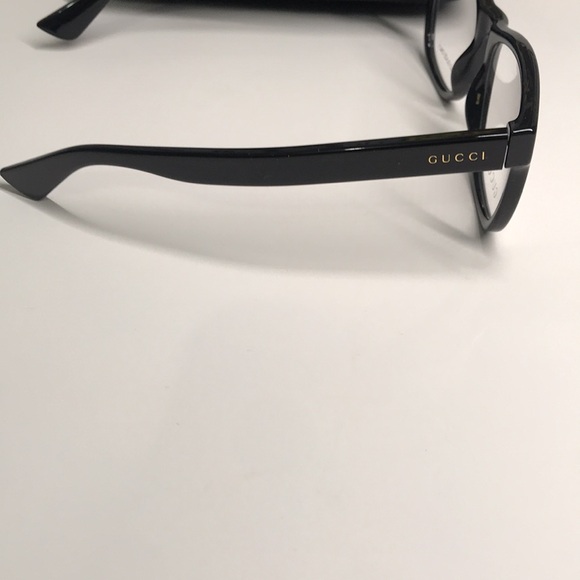 Luxury New Authentic Gucci GG1344O 005 Black Square Eyeglasses main image 13